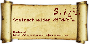 Steinschneider Ádám névjegykártya